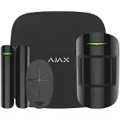 Ajax 38169.56.BL1 Draadloos alarmsysteem StarterKit set (Hub + PIR-bewegingssensor + Magnetische sensor + Afstandsbediening) zwart