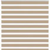vidaXL Zebra Blind 140x100 cm stofbreedte 135,9 cm polyester zandbruin