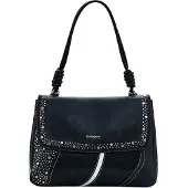 Desigual Schoudertas 'Punkette Posadas' zwart / zilver / wit