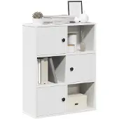 vidaXL Boekenkast 60x24x76,5 cm bewerkt hout wit