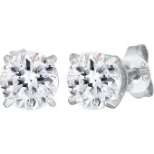 KUZZOI Oorbel zilver / wit