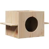 vidaXL Kattenhuis 51x35x30 cm massief grenenhout