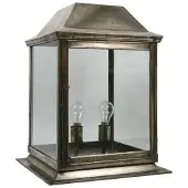 Limehouse Landelijke buitenlantaarn Strathmore M gepoetst koper (PBUL)