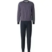 Calida Pyjama lang marine / wit