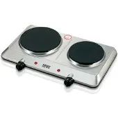Haeger HP-02S.015A, roestvrij staal, werkblad, 45,5 cm, rolfrees, roestvrij staal, 2 zones