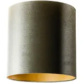 QAZQA Fluwelen lampenkap groen met gouden binnenkant 40/40/40