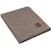 Knit Factory Juul Plaid - Marron/Beige - 160x130 cm