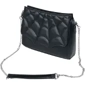 Banned - Gothic Handtas - Mabris Shoulder Bag - voor Vrouwen - zwart-zilverkleurig - Maat Standard