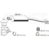 ERNST 352291 Uitlaat middendemper