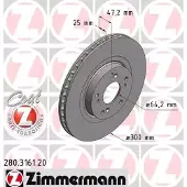 ZIMMERMANN 280.3161.20 Remschijf