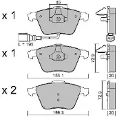 AISIN BPVW-1011 Remblokken