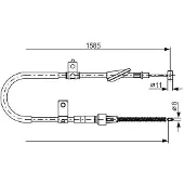 Bosch 1 987 482 257 Handremkabel