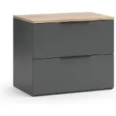 Vicco Wido Dressoir – 60 x 50 cm met 2 laden Antraciet