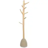 Bazar Bizar Kapstok Concrete | hout naturel 25x25x150 cm staande kapstokken | NADUVI
