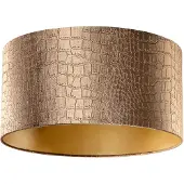 QAZQA Fluwelen lampenkap krokodillenprint met gouden binnenkant 50/50/25