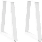 vidaXL Eettafelpoten 2 st V-vormig 50x(72-73,3) cm staal wit