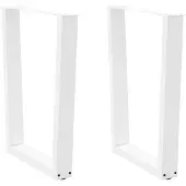 vidaXL Eettafelpoten 2 st V-vormig 60x(72-73,3) cm staal wit