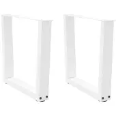 vidaXL Salontafelpoten 2 st V-vormig 50x(42-43,3) cm staal wit