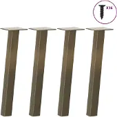 vidaXL Salontafelpoten 4 st 30 cm staal naturel