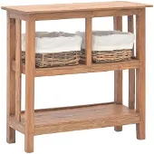 vidaXL Wandtafel 69x28x70 cm massief mahoniehout