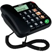 Maxcom KXT480CZ, Analoog telefoon, Luidsprekerfunctie, Identificatie van de beller, Zwart