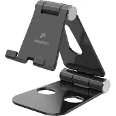 IMoshion Aluminium telefoonhouder bureau - Verstelbaar - Universeel - Zwart