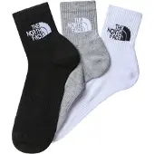 The North Face Sok Unisex Multi Sport Cush Quarter Sock 3P Black Assorted-Schoenmaat 35 - 37