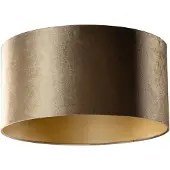 QAZQA Fluwelen lampenkap brons met gouden binnenkant 50/50/25