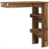 vidaXL Bartafel wandgemonteerd 102x45x103,5 cm bewerkt hout oud hout