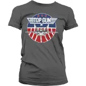 TOP GUN Dames Tshirt -XL- Tomcat Grijs