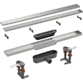 Easy drain douchegoot 80cm Compact 30 Clean Dryphon Zero/Tegel ws30mm edcom30ztdry-80