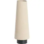 Light & Living Crème tafellamp Howie met zwart Ø 19cm
