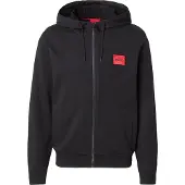 HUGO Sweatvest 'Daple' rood / zwart