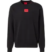 HUGO Sweatshirt 'Diragol212' rood / zwart