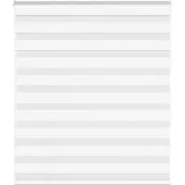 vidaXL Zebra rolgordijn 135x150 cm stofbreedte 130,9cm polyester wit