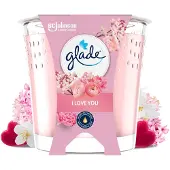 Glade Vegan Geurkaars I Love You 100% Raapzaadwax 112 gr
