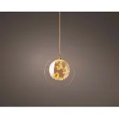 Lumineo Microled bal d26h26cm ambr/k.wrm bo