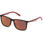 FILA Zonnebril - - SFI889 - 56/17/145 - Vierkant - Mat grijs transparant