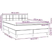 vidaXL Boxspringbed met matras, roze, 160x210 cm, fluweel