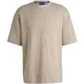 HUGO Shirt 'Nuwaffle' beige