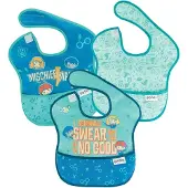 BUMKINS - SuperBib Baby Slab (3 stuks) - Harry Potter Mischief Managed (6-24 maanden)