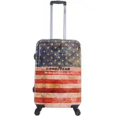 Goodyear Reiskoffer Authentic | harde koffer / Trolley - M - 60 Liter | Bedrukt - Bedrukt / Medium