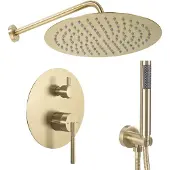 REA Inbouw Regendoucheset Argon Gold Brush + Box