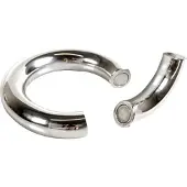 Black Label - Magnetische Donut Cockring - RVS 55 mm