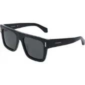Salvatore Ferragamo Zonnebril SF2063SE 53/19/145 Zwart Rec acetaat-vernieuw MAN SF2063SE