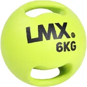 Lifemaxx LMX Medicijn bal - Double Handle Medicine Ball - 6 kg - Geel