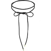 Elli Ketting 'Schleife' goud / zwart