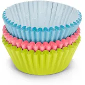 Patisse Papieren Cupcakevormpjes 5 cm 90 Stuks Blauw/Groen/Roze