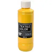 Creotime Textielverf Geel – Kledingverf – Stofverf – Textiel Kleurstof – Stoffenverf – Verf Voor Kleding – Textiel Verven – DIY Kleding Verven – Dekkend – 250 ml – 1 Stuk