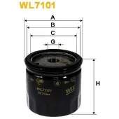 WIX FILTERS WL7101 Oliefilter